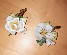 capodimonte fiori 2 pezzi anni