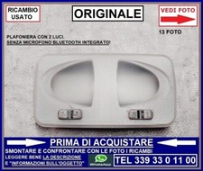 PLAFONIERA LUCE INTERNA CORTESIA 2 LUCI FIAT G PUNTO + EVO + Y YPSILON 312