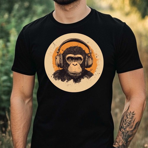 Shirt uomo scimmia - scimmia, con