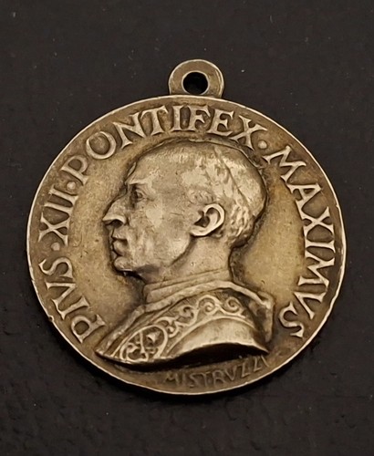 Medaglia pio xii argento - xii, in