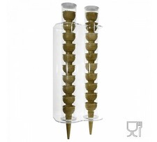 E-118 PC-B Porta coni gelato da parete DA PARETE Misure: 23 x 12 x H50 cm