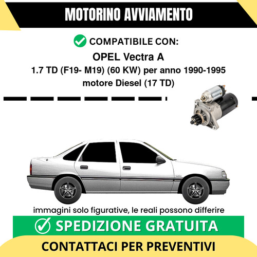Motorino avviamento opel - motorino,