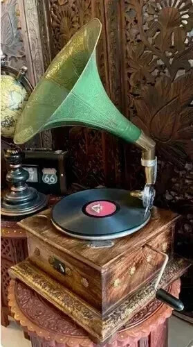 Grammofono hmv vintage - grammofono,