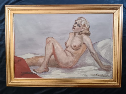 Dipinto olio tela nudo - olio,