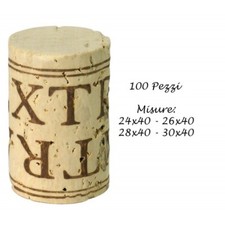100 pezzi Tappi di Sughero