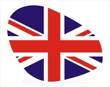 Triumph Adesivo DX trasparente fanale inglese Union Jack speed street triple