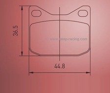 Pastiglie dei freni - (set, 2)