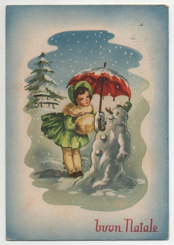 Cartolina vintage buon - vintage,