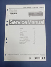 DOLBY Prologic AV RECEIVER PHILIPS FR732 Vintage SERVICE MANUAL ORIGINALE Schemi