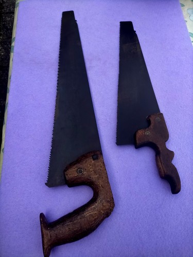 Antiche seghe manuali con - seghe,