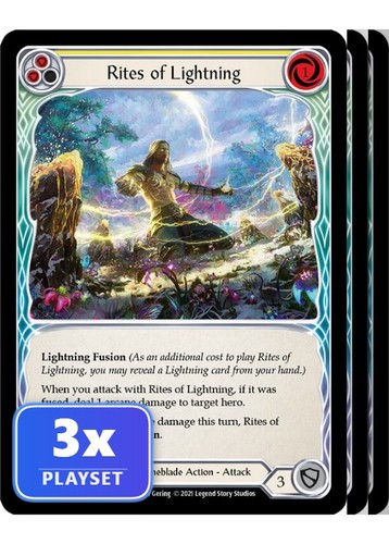 Rites lightning - rites, (yellow)