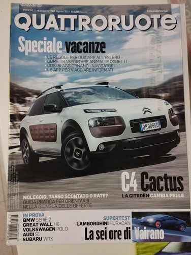Quattroruote 707 agosto 2014 - quattroruote,