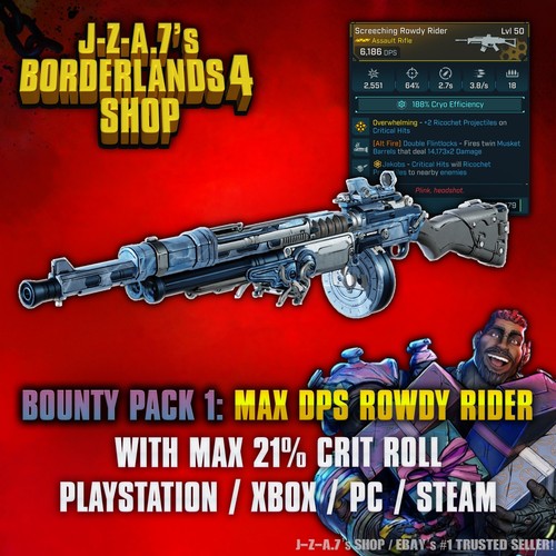 Borderlands max dps rowdy - 4✨,