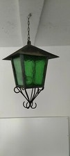 FERRO BATTUTO lampada in ferro battuto giardino terrazza  pensilina vintage  