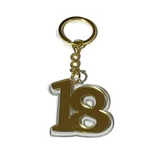 12X Portachiavi PLEXIGLASS ORO