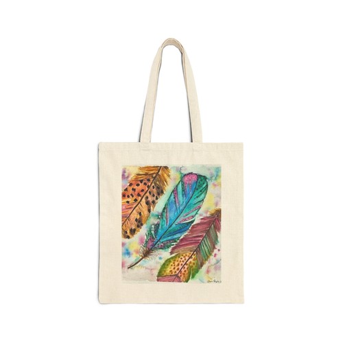 Borsa tote illustrazione piuma - illustrazione,