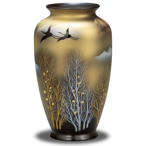 Kutani ware vaso - kutani, fiori