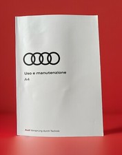 AUDI A4 2024 USO E MANUTENZIONE - Manuale Libretto Istruzioni Per L’uso ITALIANO
