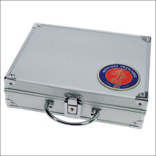 VALIGETTA IN ALLUMINIO FRANCIA PER MONETE CON 6 VASSOI A SCELTA