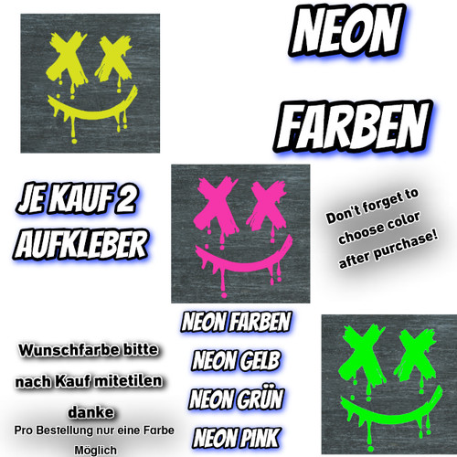 Adesivi neon viso - 2,