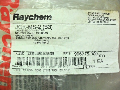 Raychem jgk kit - , jgk-ms-2