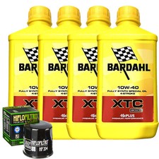 Kit Tagliando Olio Bardahl XTC 10W40 Per Honda CRF1000 Africa Twin 2016>2019