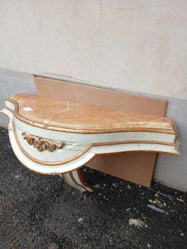 Console laccata con decori - console,