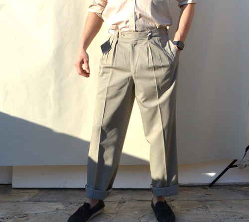 Pantalone plissettato