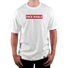 Nuovo W/Etichette Famous Stars & Straps Fu @ K Rivals Maglietta Bianco