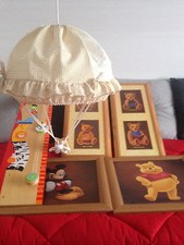ARREDAMENTO CAMERA BAMBINI QUADRI LAMPADARIO ORSETTO WINNIE TOPOLINO RAGAZZI
