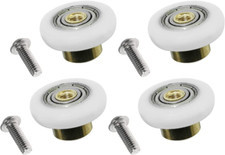 4 Cuscinetti Per Box Doccia Rotelle Di ricambio Anta Scorrevole Bagno Ruote 19mm
