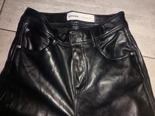 Pantalone Bershka Nero Pelle