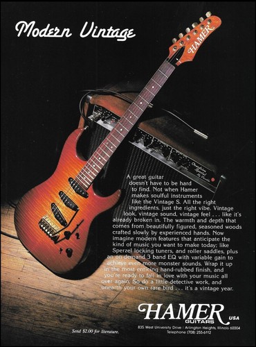 Pubblicità chitarra hamer - pubblicità,
