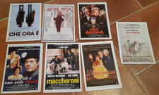 MARCELLO MASTROIANNI - LOTTO 7 SCHEDE CIAK FILM (CHE ORA E', OCI CIORNIE...)