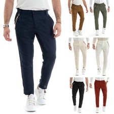 Pantaloni Uomo Lino Lungo