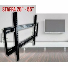 SUPPORTO STAFFA PARETE TV LCD PLASMA DA 26" A 55" POLLICI VESA 110LBS 50 KG