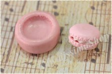 stampi gomma siliconica forma base macaron 25mm fimo cernit formine