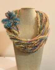 Sciarpa collana, scaldacollo, regalo di Natale, sciarpa misto lana e mohair