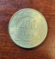 Italy 200 Lire Coin - 1978
