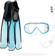 Rondinella Bag - Set Pinne, Maschera, Snorkel - per Adulti E Bambini