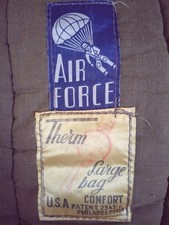 Sacco A Pelo Militare USA Air Force Anni 50 World War Patent 2547/C Philadelphia