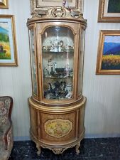 Vetrina bombata cristalliera stile barocco veneziano moderno