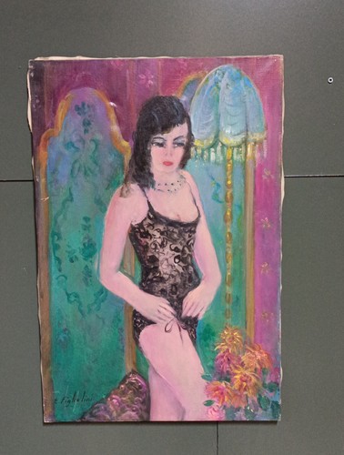 Quadro olio tela - su, ermanno