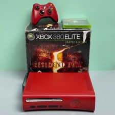 Microsoft Xbox 360 ELITE Rossa LIMITED EDITION Resident Evil 5 COMPLETA RARA