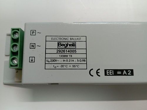 Reattore elettronico beghelli - reattore,