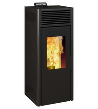 STUFA A PELLET VENTILATA INVICTA "NUOVA NOLA PLUS" NERO 9,5 KW