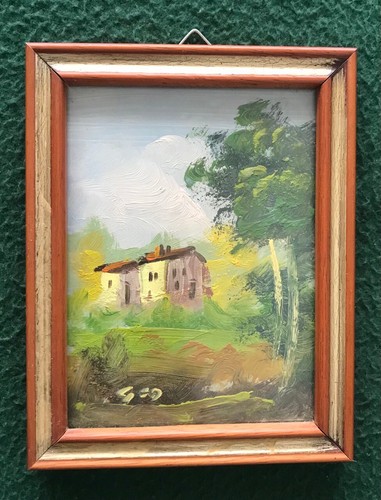 Quadretto cornice dipinto olio - quadretto,