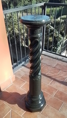 Colonna marmo verde delle alpi - delle,