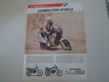 advertising Pubblicità 1987 MOTO HONDA XL 600 LM - XL 600 RM