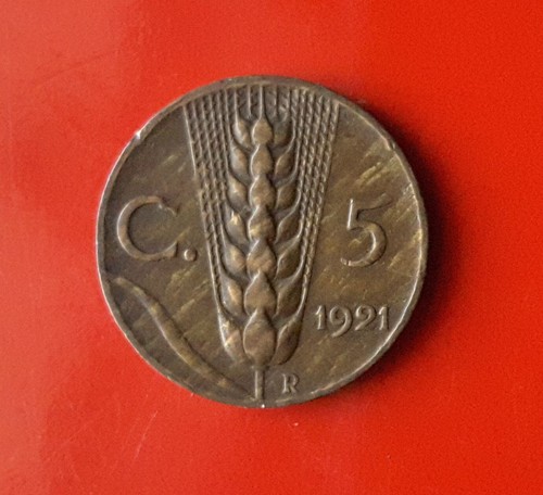 Centesimi 1921 errore - 5,